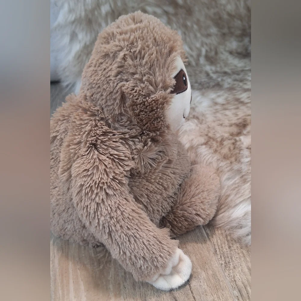 Warmies Sloth Plush Microwaveable Heated Stuffed Animal Weighted Cozy Therapy - Picture 6 of 9